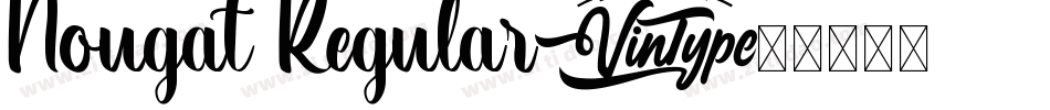 Nougat Regular字体转换